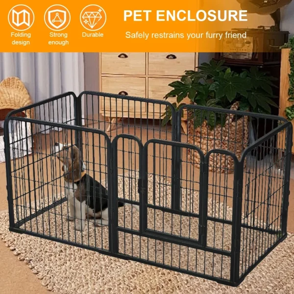 Portable 6-Panel Pet Exercise Pen