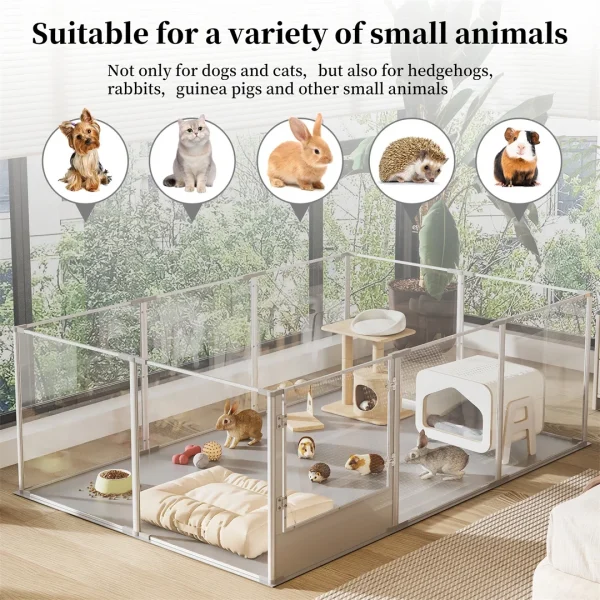 Clear Acrylic Pet Playpen