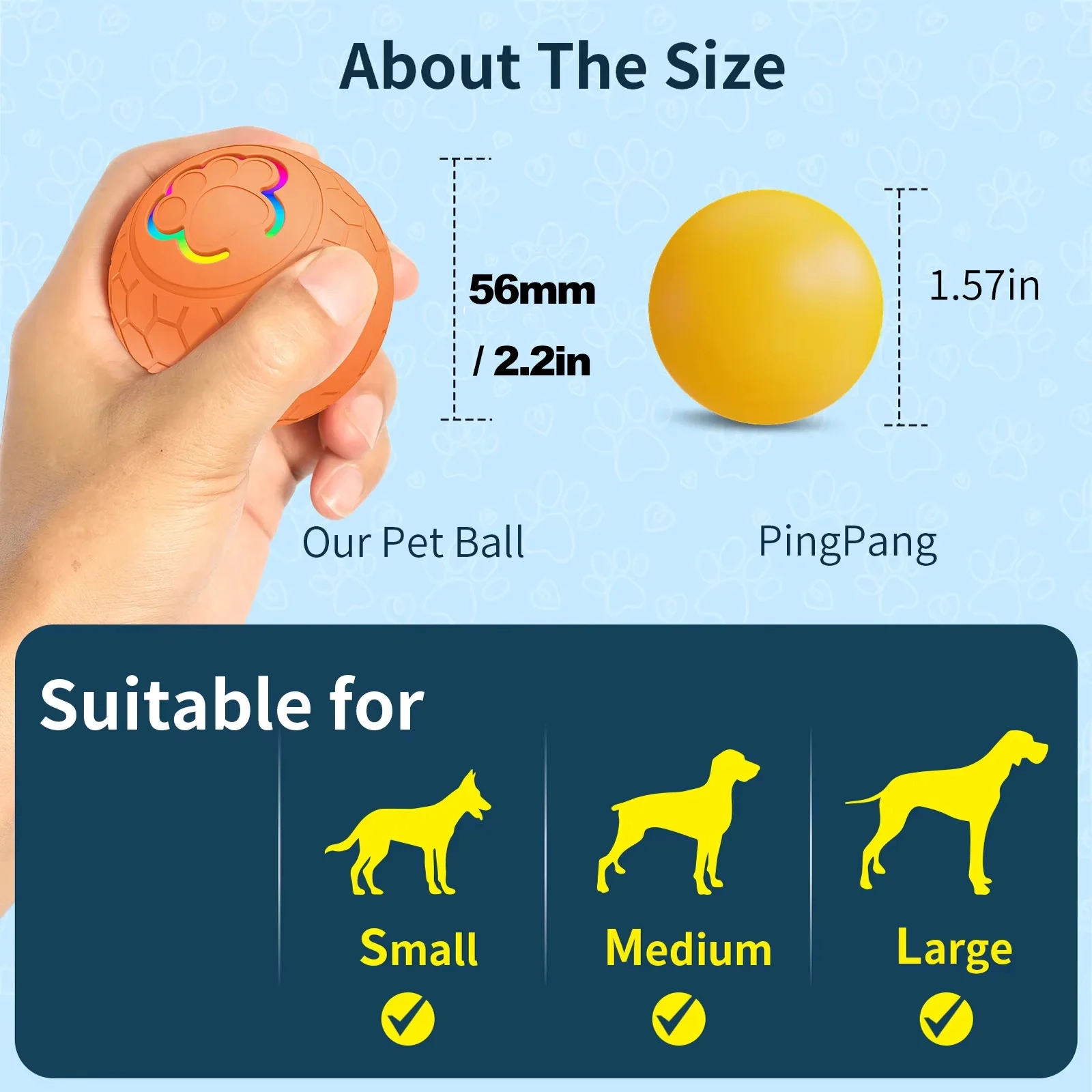 Interactive Dog Ball with Auto Bounce and Lights - Image 6