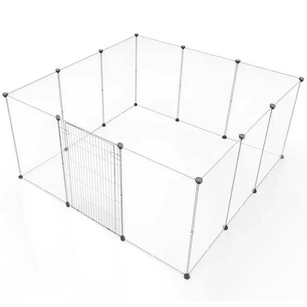 Transparent Pet Playpen for Small Animals