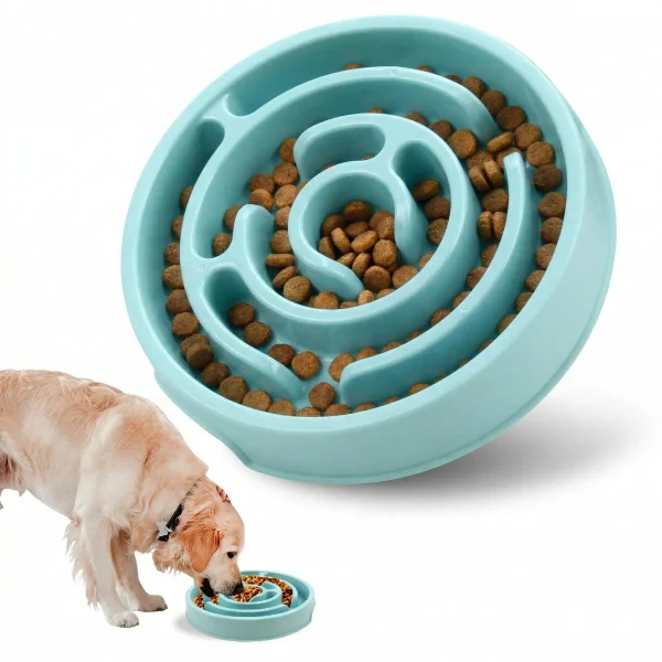 Non-Slip Slow Feeder Bowl for Dogs and Cats