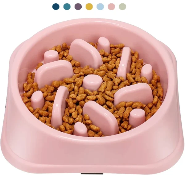 Non-Slip Slow Feeder Puzzle Bowl for Small and Medium Dogs