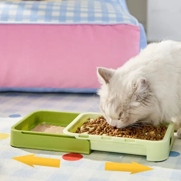 Retractable Slow Feeder Bowl for Dogs and Cats