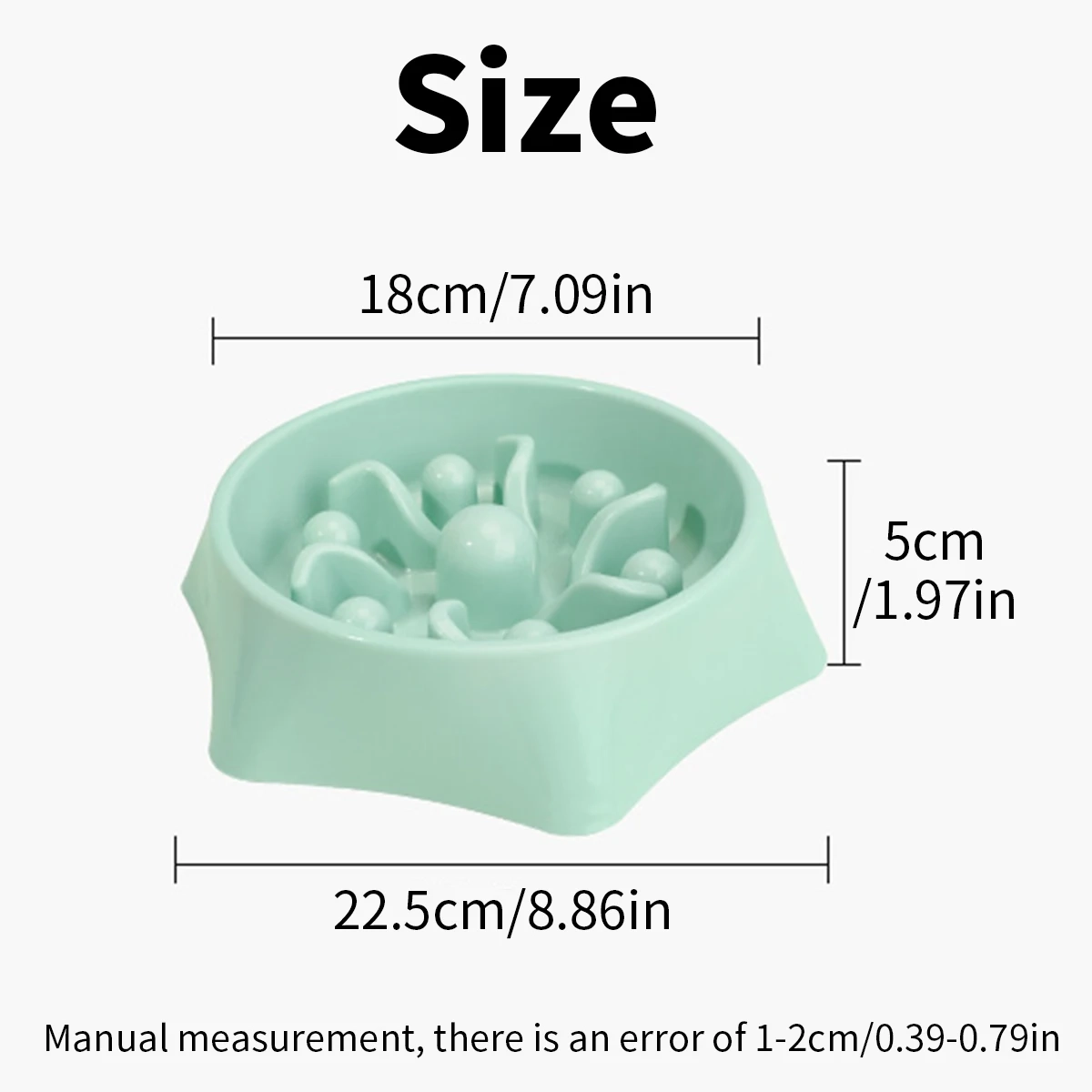 Anti-Tip Slow Feeder Bowl for Small Dogs and Cats - Image 2