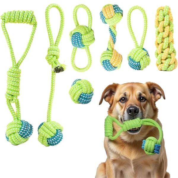 Dog Tug Rope Toy Set