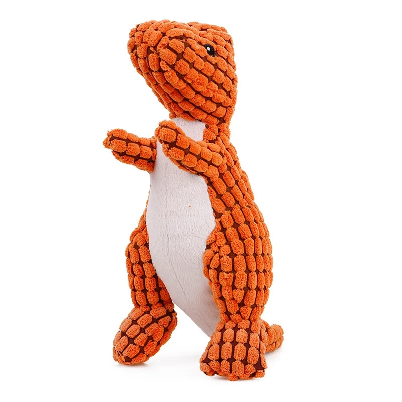 Corduroy Animal Plush Squeaky Dog Toy for Interactive Play - Image 17