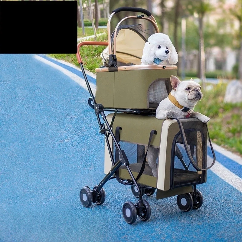 Detachable Two-Tier Pet Stroller