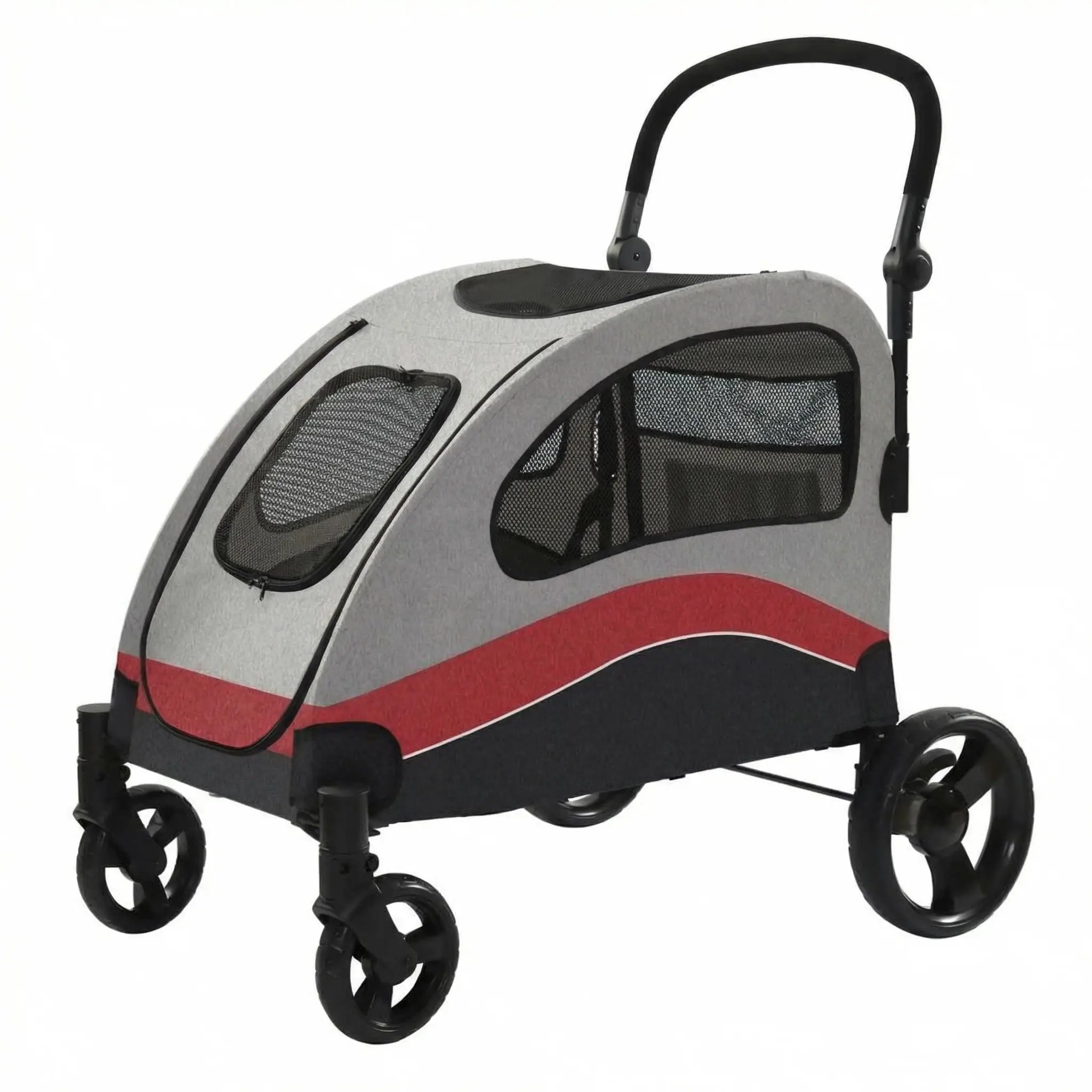Large Pet Wagon Stroller with Adjustable Handle - Image 9