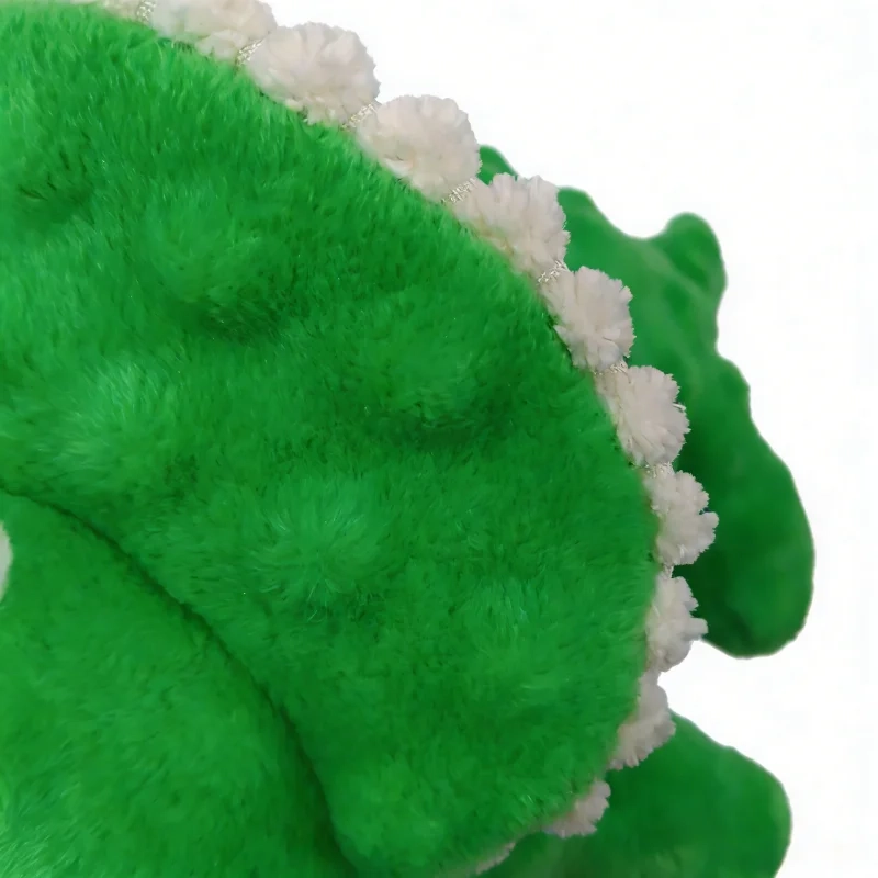 Triceratops Plush Squeaky Dog Toy for Chewing and Interactive Play - Image 6