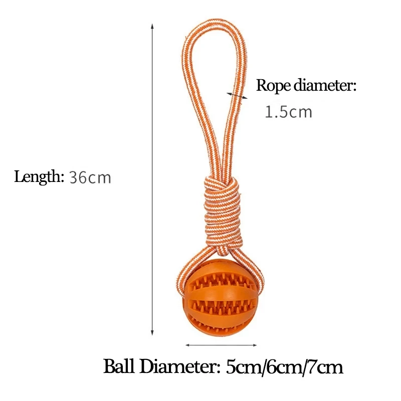 Treat Dispensing Rubber Ball Dog Toy - Image 2
