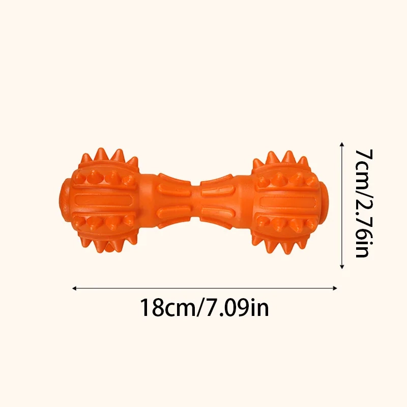 Barbell Dog Chew Toy for Teeth Cleaning - Image 6