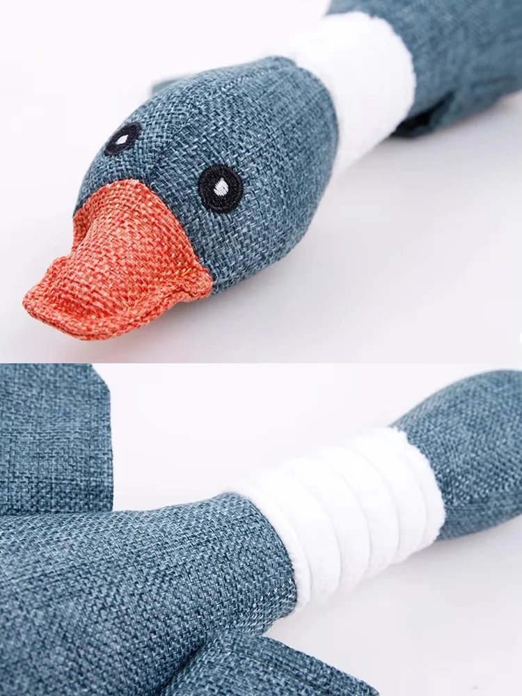 Duck Plush Squeaky Dog Toy for Interactive Play - Image 6
