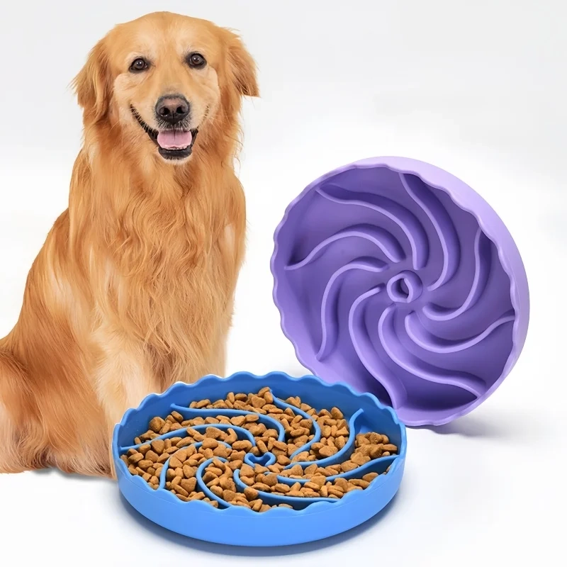 Silicone Slow Feeder Bowl with Suction Base for Dogs