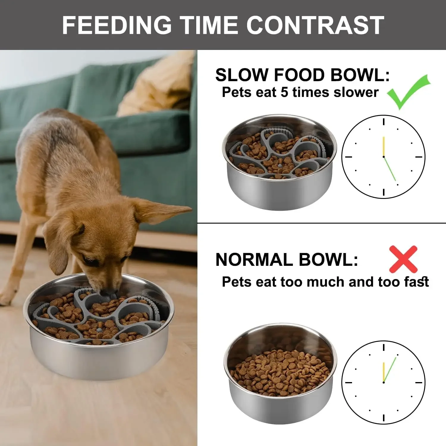 Spiral Silicone Slow Feeder Insert for Dog Bowls - Image 2