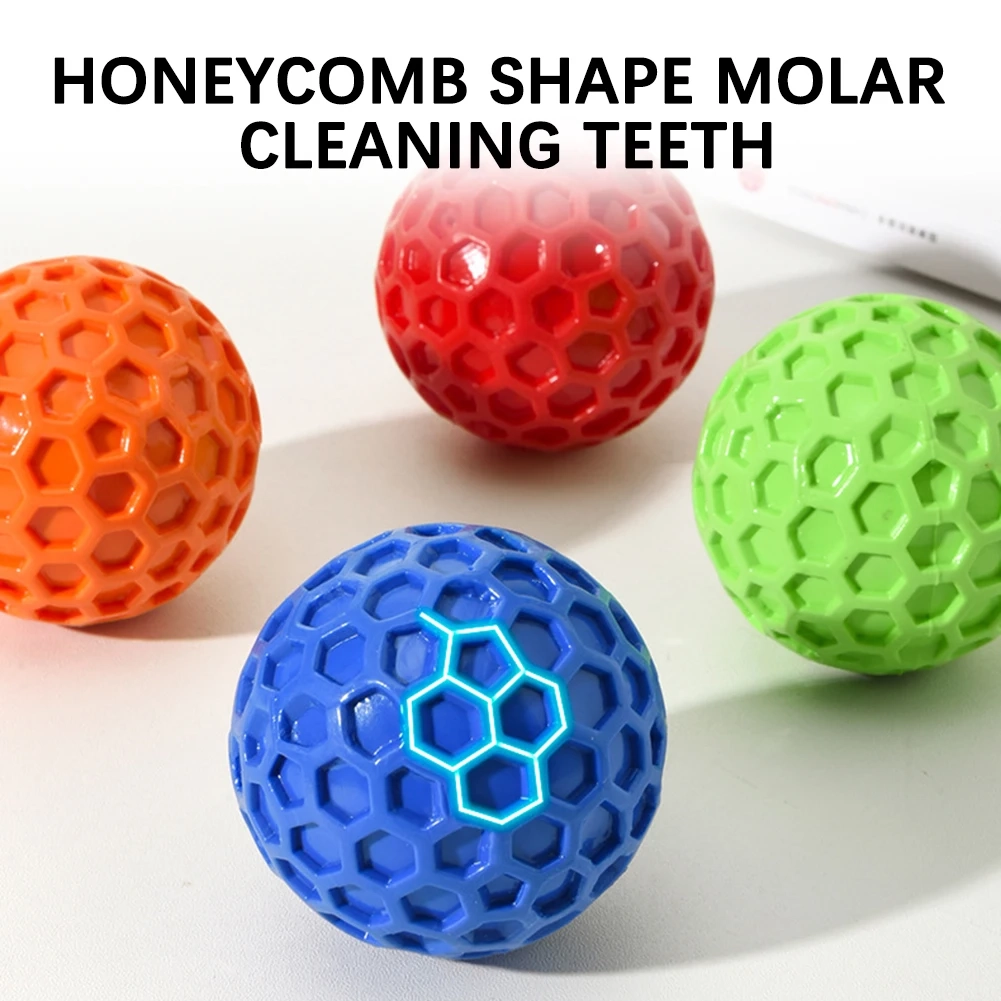 Honeycomb Squeaky Dog Ball - Image 2