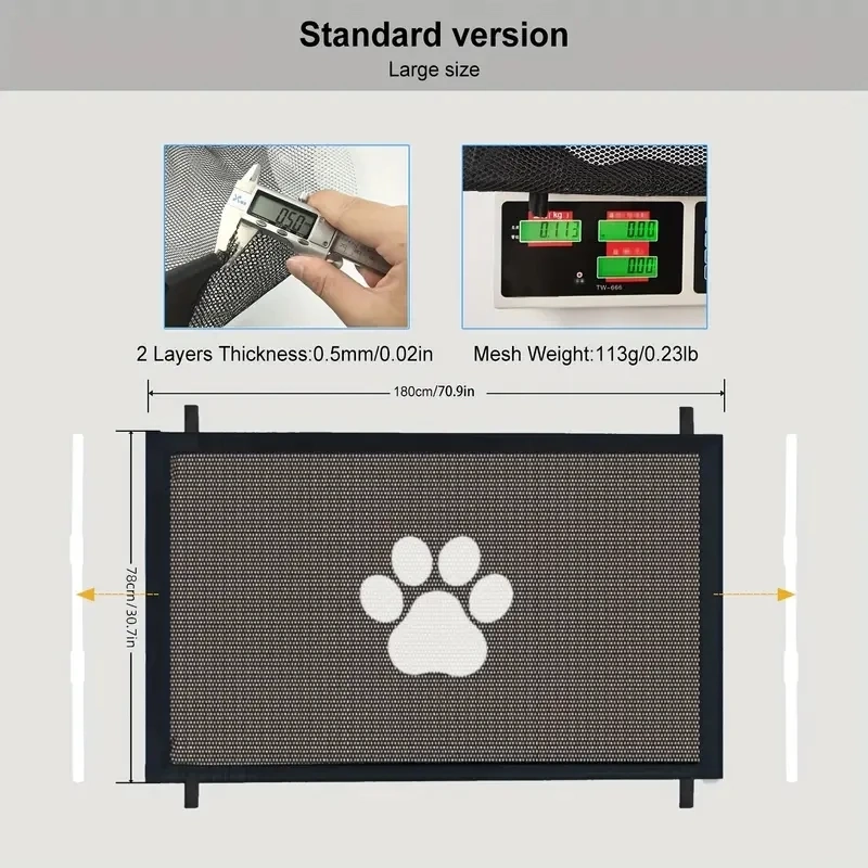 Pet Safety Barrier Net for Doorways and Stairs - Image 8