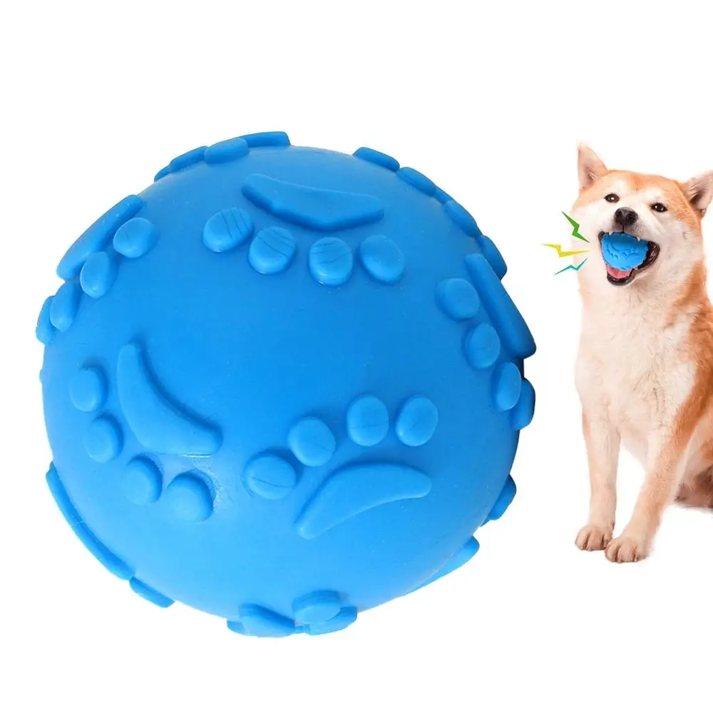Latex Squeaky Dog Ball for Interactive Chewing and Fetch Play - Image 8