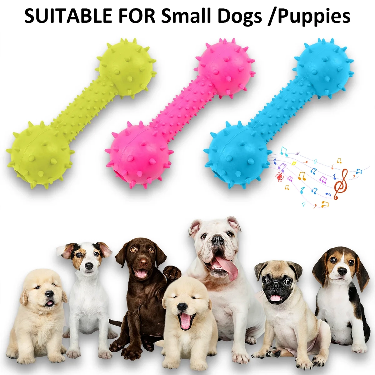 Bell Bone Dog Chew Toy - Image 4