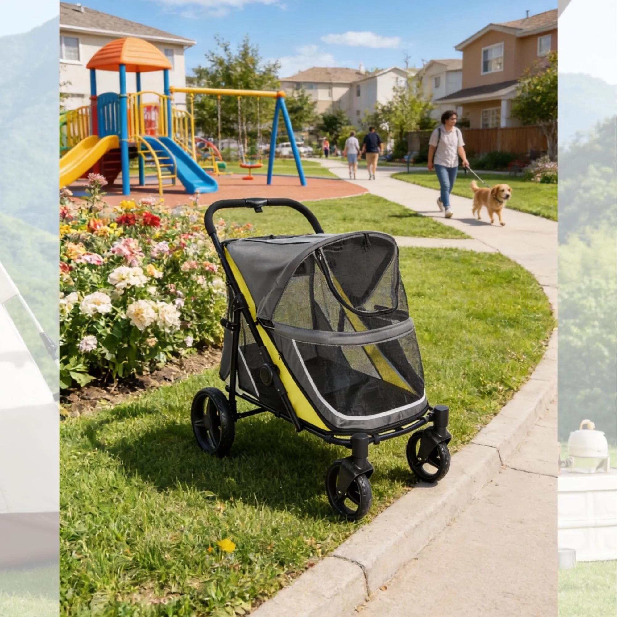 All-Terrain Large Pet Stroller - Image 3