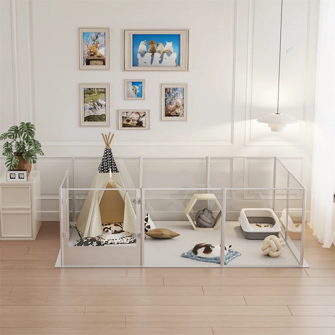 Clear Acrylic Pet Playpen - Image 2