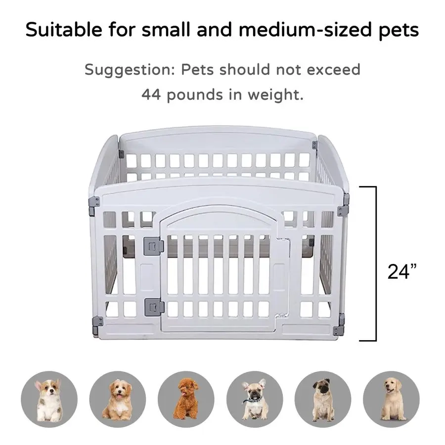 Compact 4-Panel Pet Enclosure with Door - Image 6