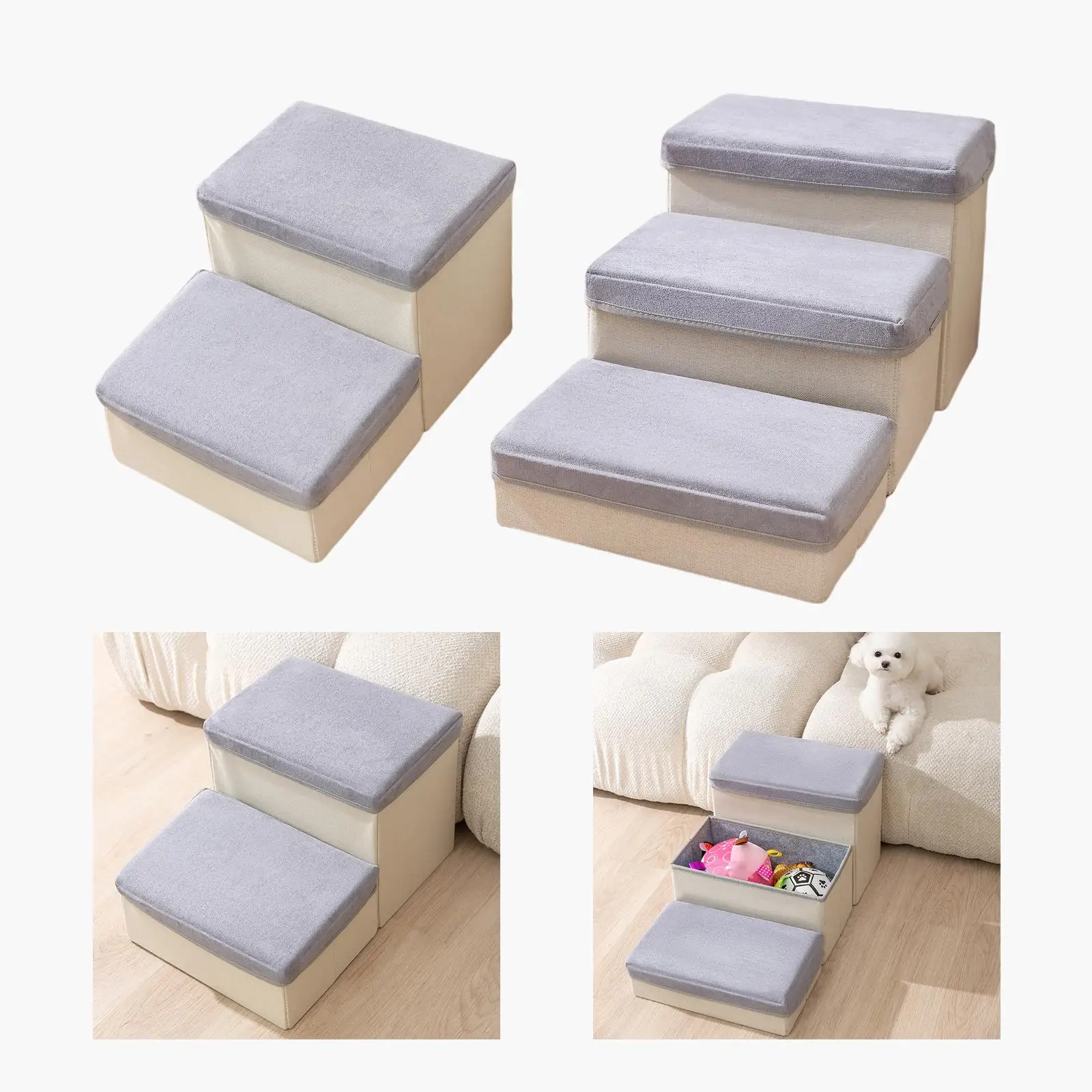 Soft Pet Stairs for Bed and Sofa Access - Image 3